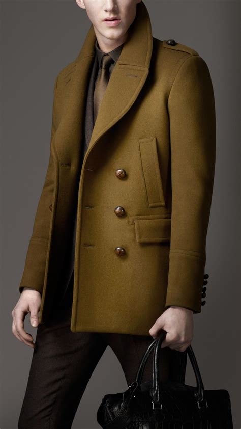 burberry men's dress coat|burberry pea coat sale men.